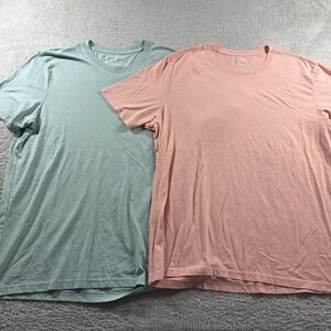 Sonoma T Shirt Bundle of 2 Lot Mens XL Pink Blue Lightweight Cotton Poly Blend